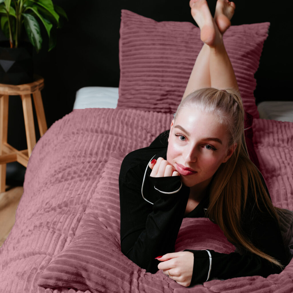 Sleeptime Rib Teddy Oud Roze