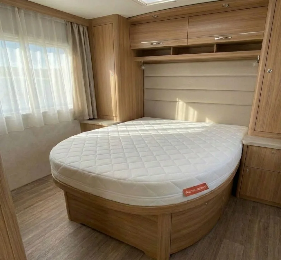 Queensbed met twee rondingen